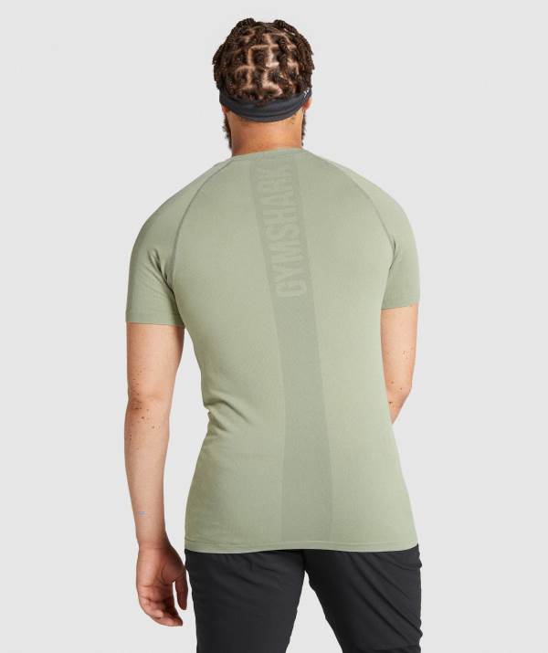 Panske Tricka Gymshark Aspect Lightweight Seamless Svetlo Zelene | GR5617420